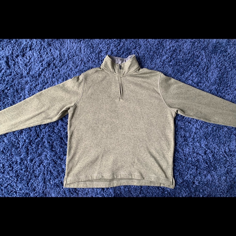 Men’s Wrangler 1/4 zip sweatshirt, size Large, forest green color